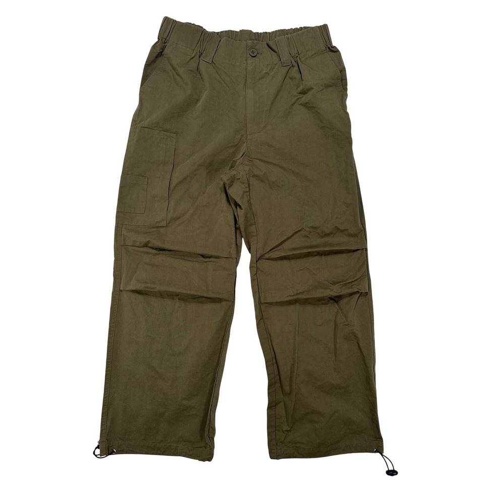 LILYSIDONIO Cargo Pants Olive Green Drawstring Waist Pockets Women's Size‎ Small